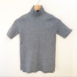 Zara Grey Structured Turtleneck